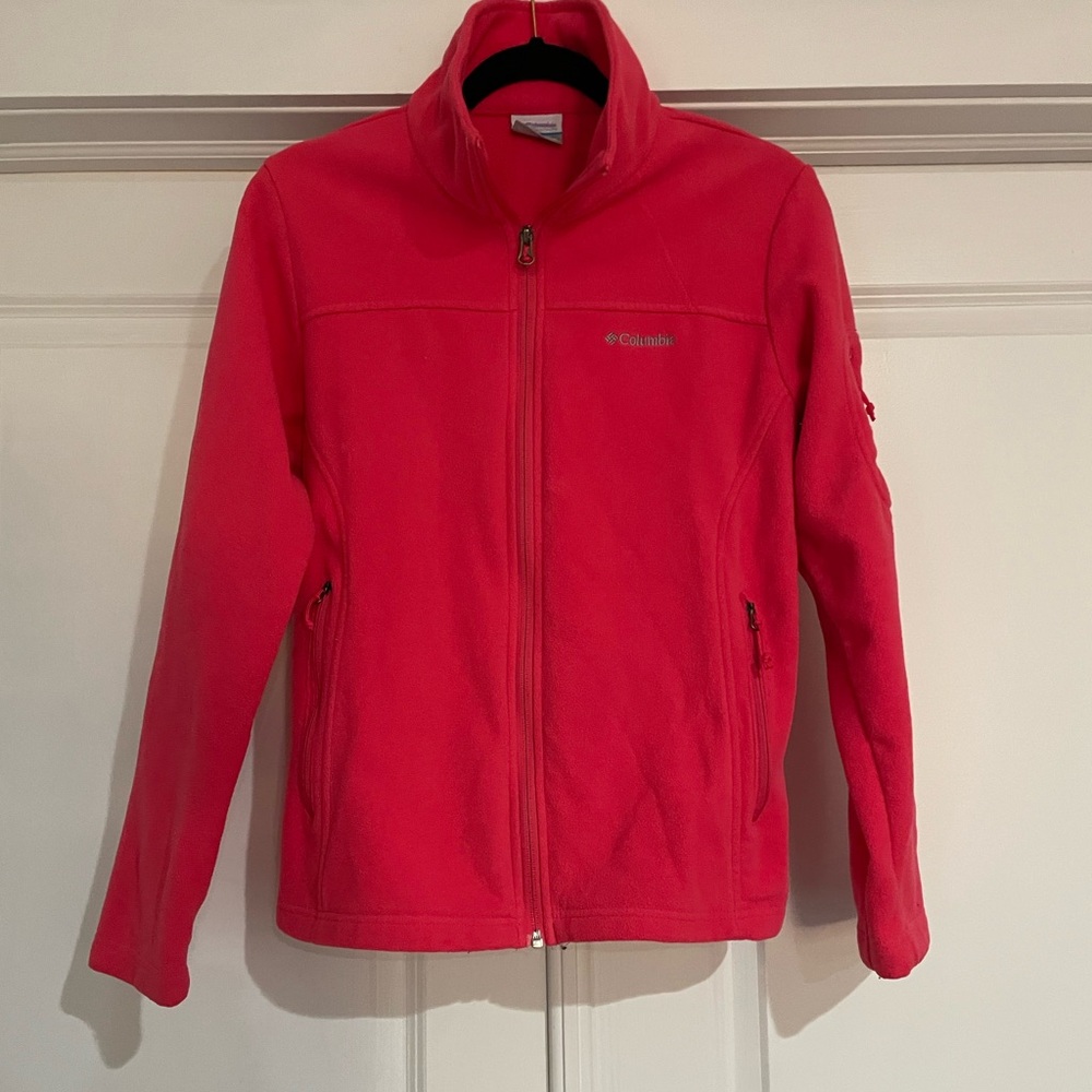 Columbia Full Zip Vibrant Pink Jacket